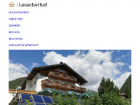 lesacherhof.at Webseite Vorschau