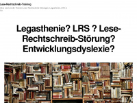 lese-rechtschreib-training.de Webseite Vorschau