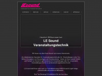lesound.de Webseite Vorschau