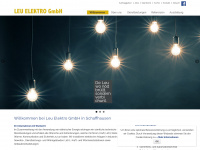 leu-elektro.ch Webseite Vorschau