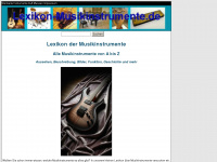 lexikon-musikinstrumente.de Webseite Vorschau