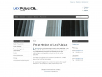 lexpublica.ch Webseite Vorschau
