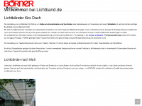 lichtband.de Webseite Vorschau