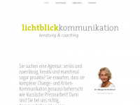 lichtblick-kommunikation.de Webseite Vorschau