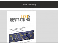 lichtundgestaltung.ch Webseite Vorschau