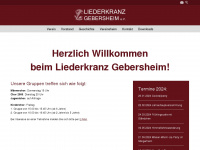 liederkranz-gebersheim.de Webseite Vorschau