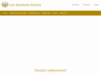 life-emotion-events.de Webseite Vorschau