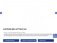 lifttechag.ch Webseite Vorschau