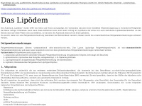 lipoedem.de Webseite Vorschau