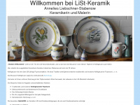 list-keramik.de Webseite Vorschau