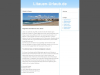 litauen-urlaub.de Webseite Vorschau