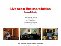 live-audio.de Webseite Vorschau