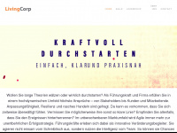livingcorp.ch Webseite Vorschau