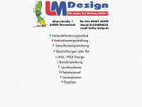 lm-design.de Webseite Vorschau