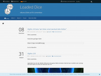loadeddice.de Webseite Vorschau