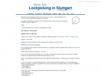 lockpicking-stuttgart.de Webseite Vorschau