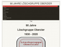 loeschgruppe-oberzier.de Webseite Vorschau