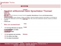 sprachlabor-thomas.de Webseite Vorschau