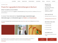 logopaediepraxis-bochum.de Webseite Vorschau