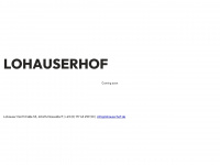 lohauserhof.de Webseite Vorschau