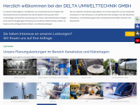 delta-umwelttechnik.de Webseite Vorschau