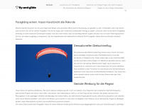 fly-and-glide.de Webseite Vorschau