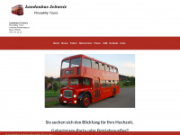 londonbus.ch Webseite Vorschau