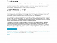 lonetal.de Webseite Vorschau