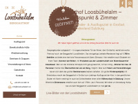 loosbuehelalm.at Webseite Vorschau
