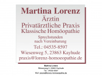 lorenz-homoeopathie.de Webseite Vorschau