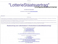 lotterie-staatsvertrag-kommentar.de Webseite Vorschau