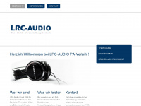 lrc-audio.de Webseite Vorschau