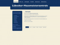 luebecker-hausmeisterzentrale.de Webseite Vorschau