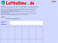 luftballone.de Webseite Vorschau