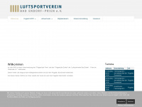 luftsport-endorf.de Webseite Vorschau