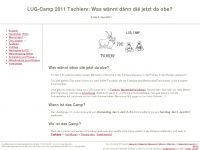lug-camp.ch Webseite Vorschau
