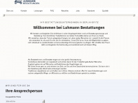 luhmann-bestattungen.de Webseite Vorschau