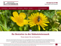 bestattung-luttenberger.at Webseite Vorschau