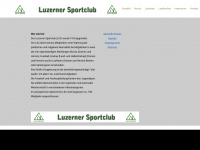luzerner-sportclub.ch Webseite Vorschau