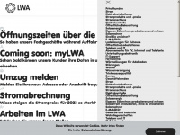 lwa.ch Webseite Vorschau