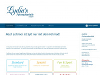 lydias-sylt.de Webseite Vorschau