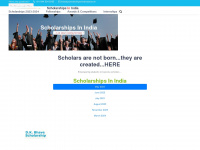 scholarshipsinindia.com Webseite Vorschau