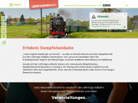 loessnitzgrundbahn.de Webseite Vorschau