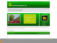 botanische-gaerten.de Webseite Vorschau