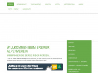 alpenverein-bremen.de Webseite Vorschau