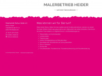 m-heider.de Webseite Vorschau