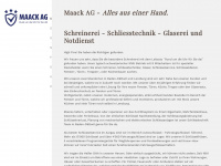maack.ch Webseite Vorschau