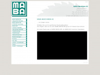 maba-maschinen.ch Webseite Vorschau
