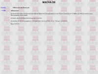 macha.de Webseite Vorschau