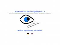 macula-degeneration.de Webseite Vorschau